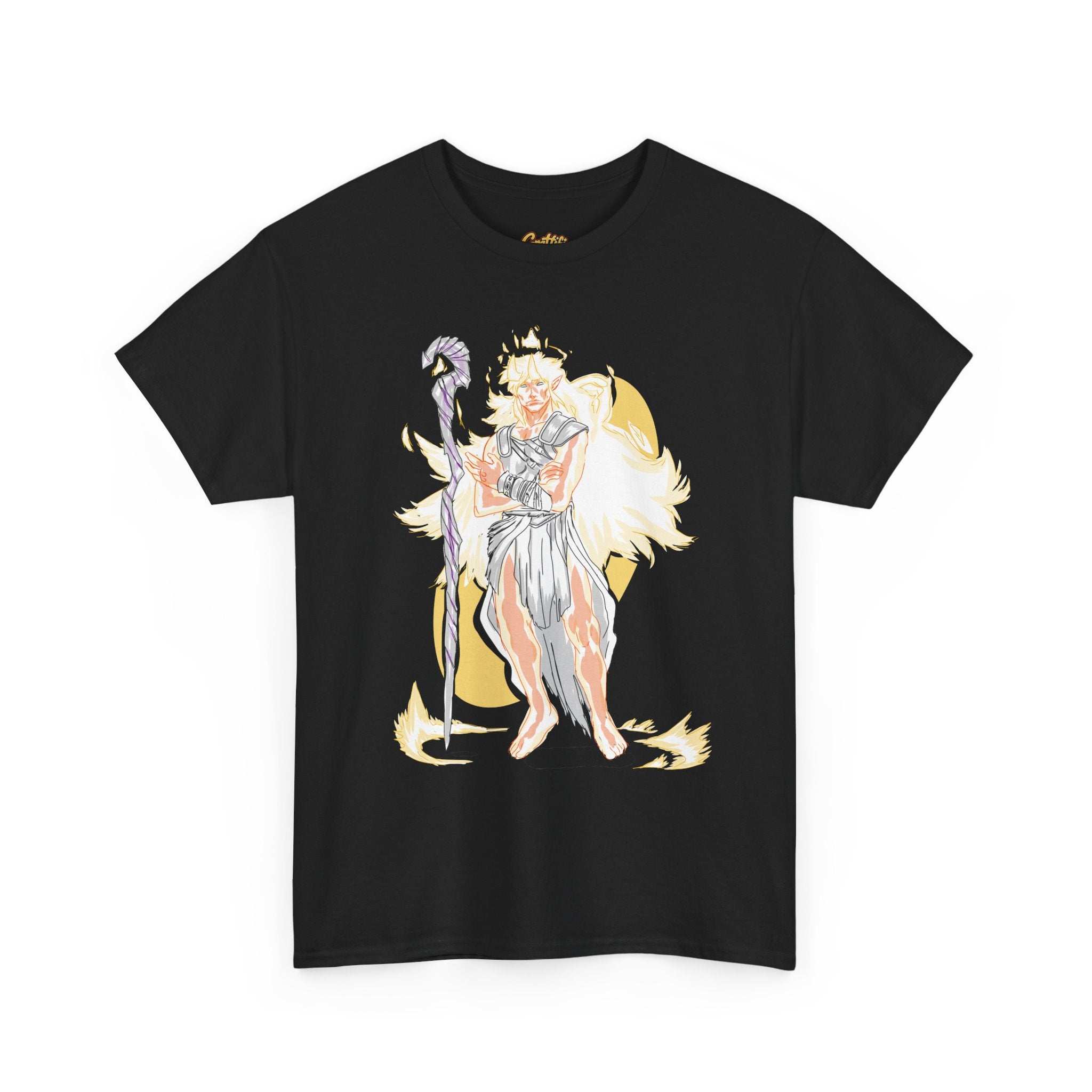 Flameborne Sorcerer Graphic Tee — Fantasy Mage Fire Sorcerer Shirt