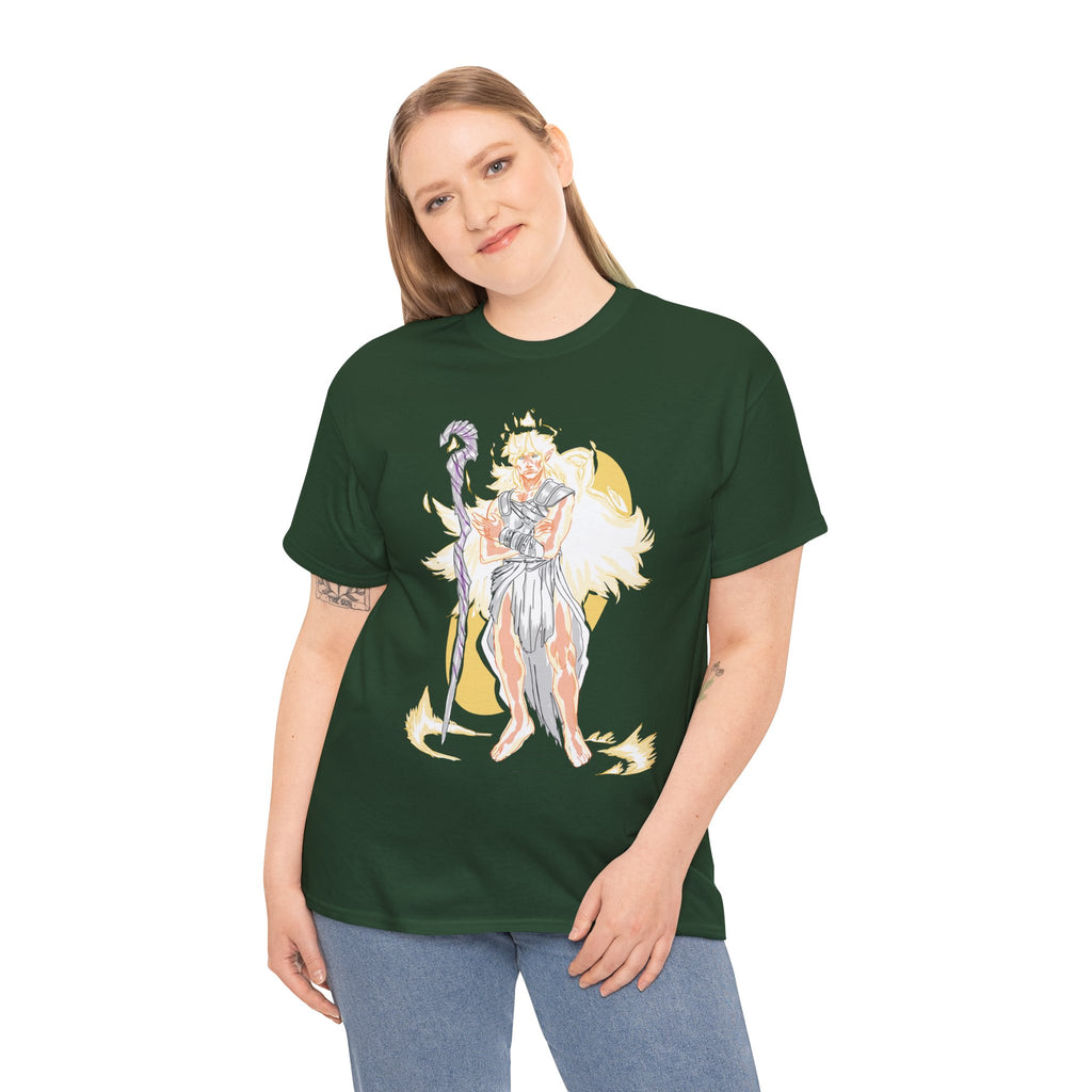 Flameborne Sorcerer Graphic Tee — Fantasy Mage Fire Sorcerer Shirt