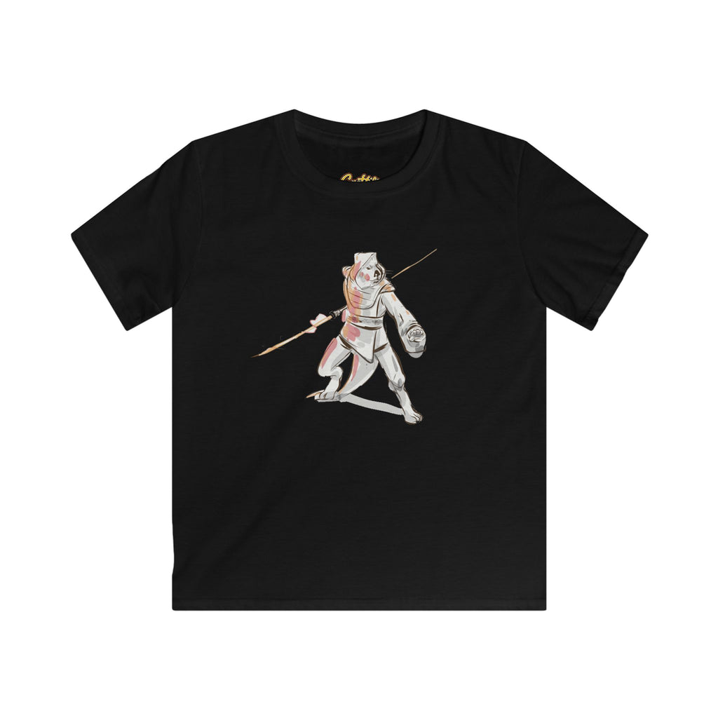 Kids Knight Warrior T‑Shirt — Cute Medieval Armor Illustration