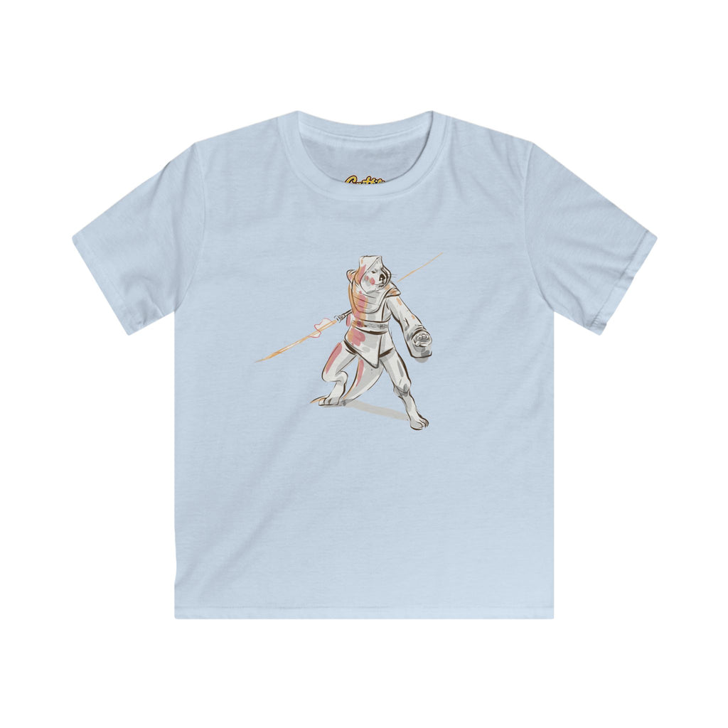 Kids Knight Warrior T‑Shirt — Cute Medieval Armor Illustration