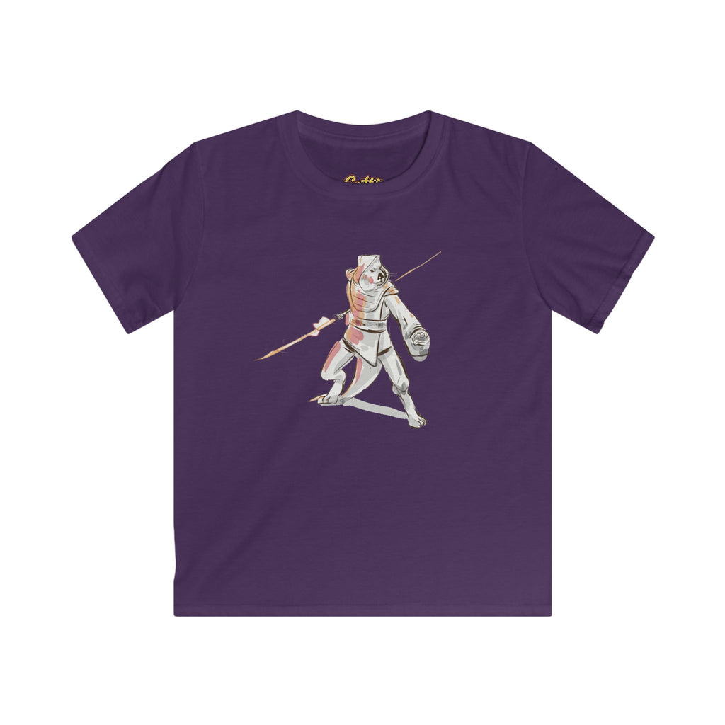 Kids Knight Warrior T‑Shirt — Cute Medieval Armor Illustration