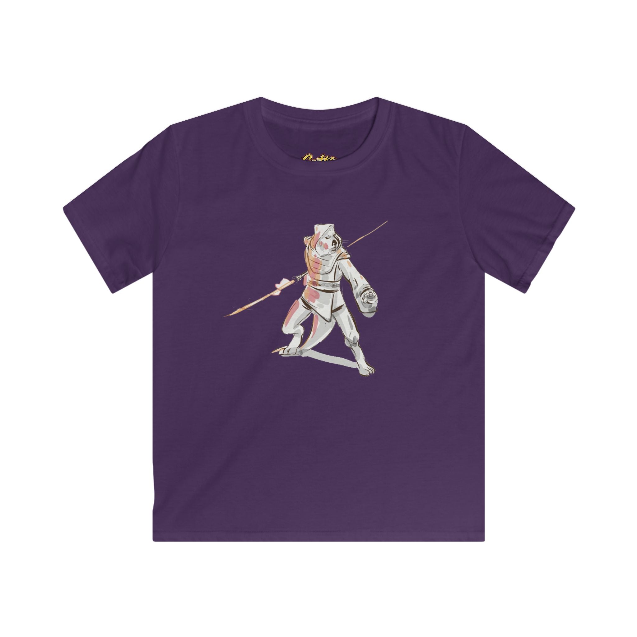 Kids Knight Warrior T‑Shirt — Cute Medieval Armor Illustration