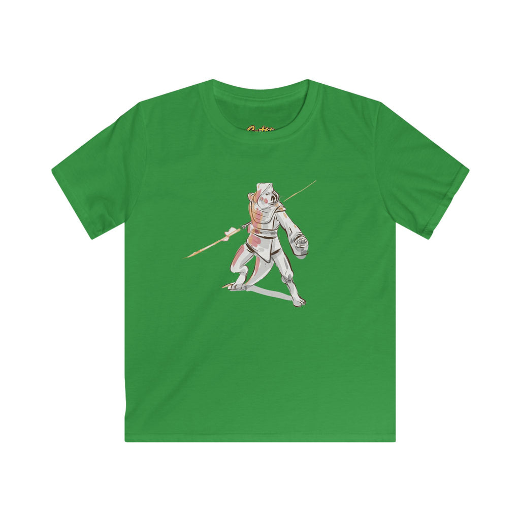 Kids Knight Warrior T‑Shirt — Cute Medieval Armor Illustration