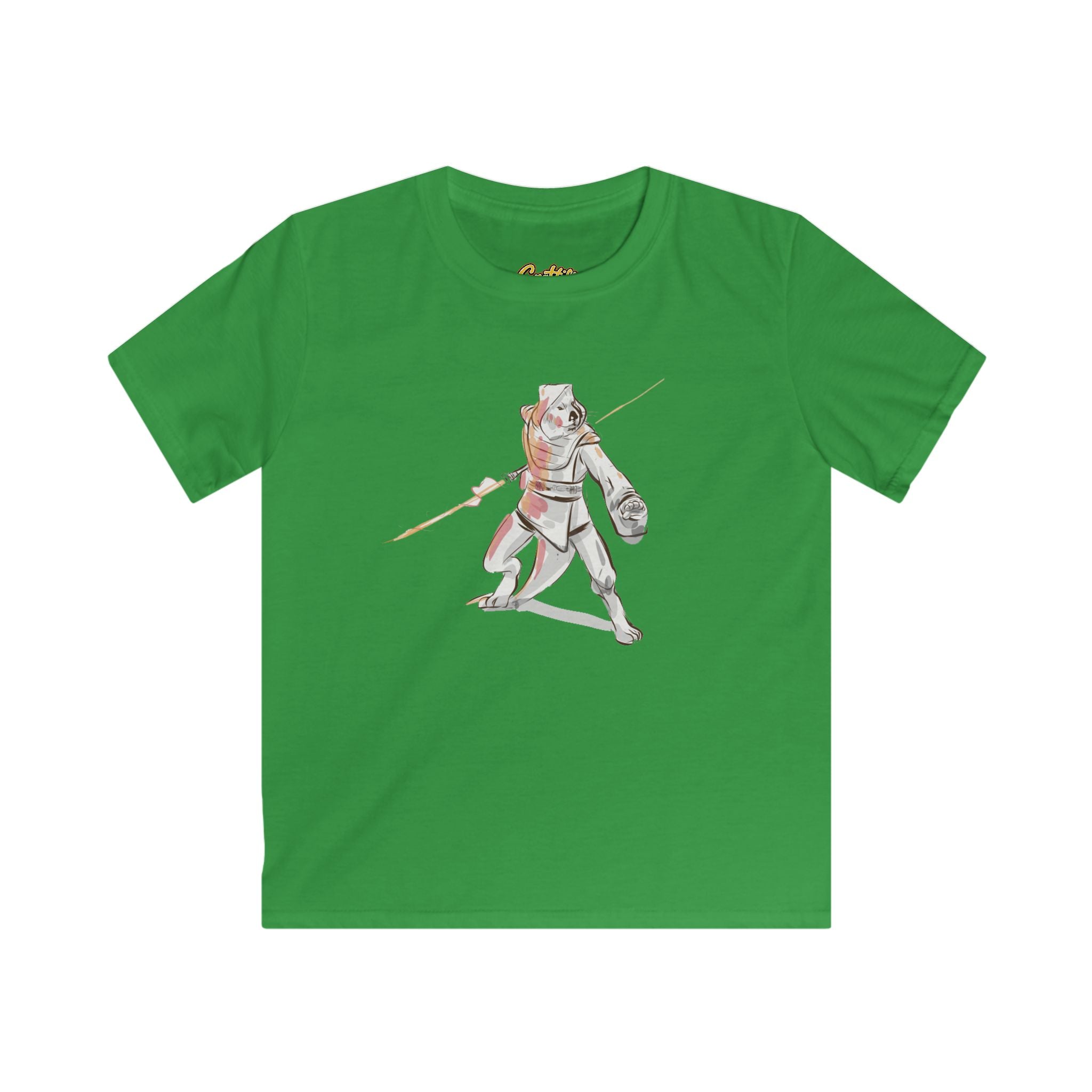 Kids Knight Warrior T‑Shirt — Cute Medieval Armor Illustration