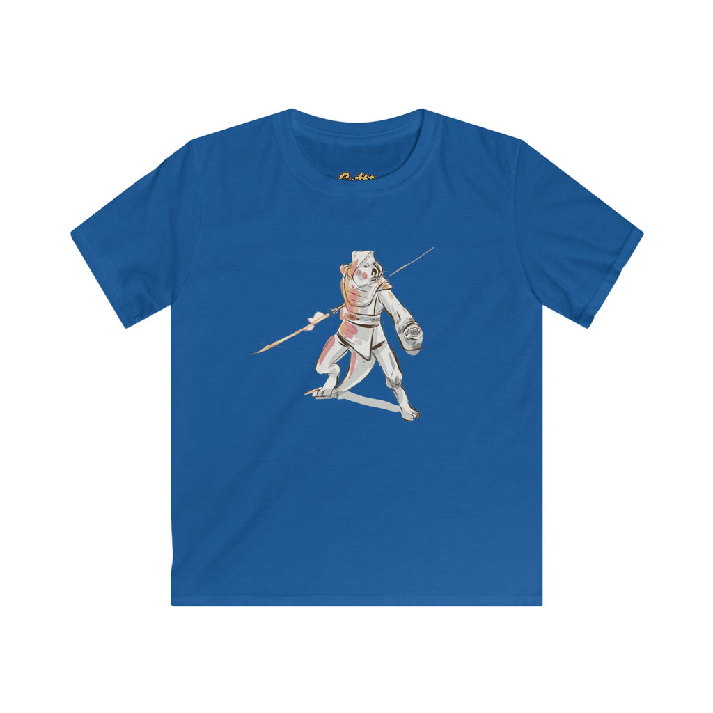 Kids Knight Warrior T‑Shirt — Cute Medieval Armor Illustration