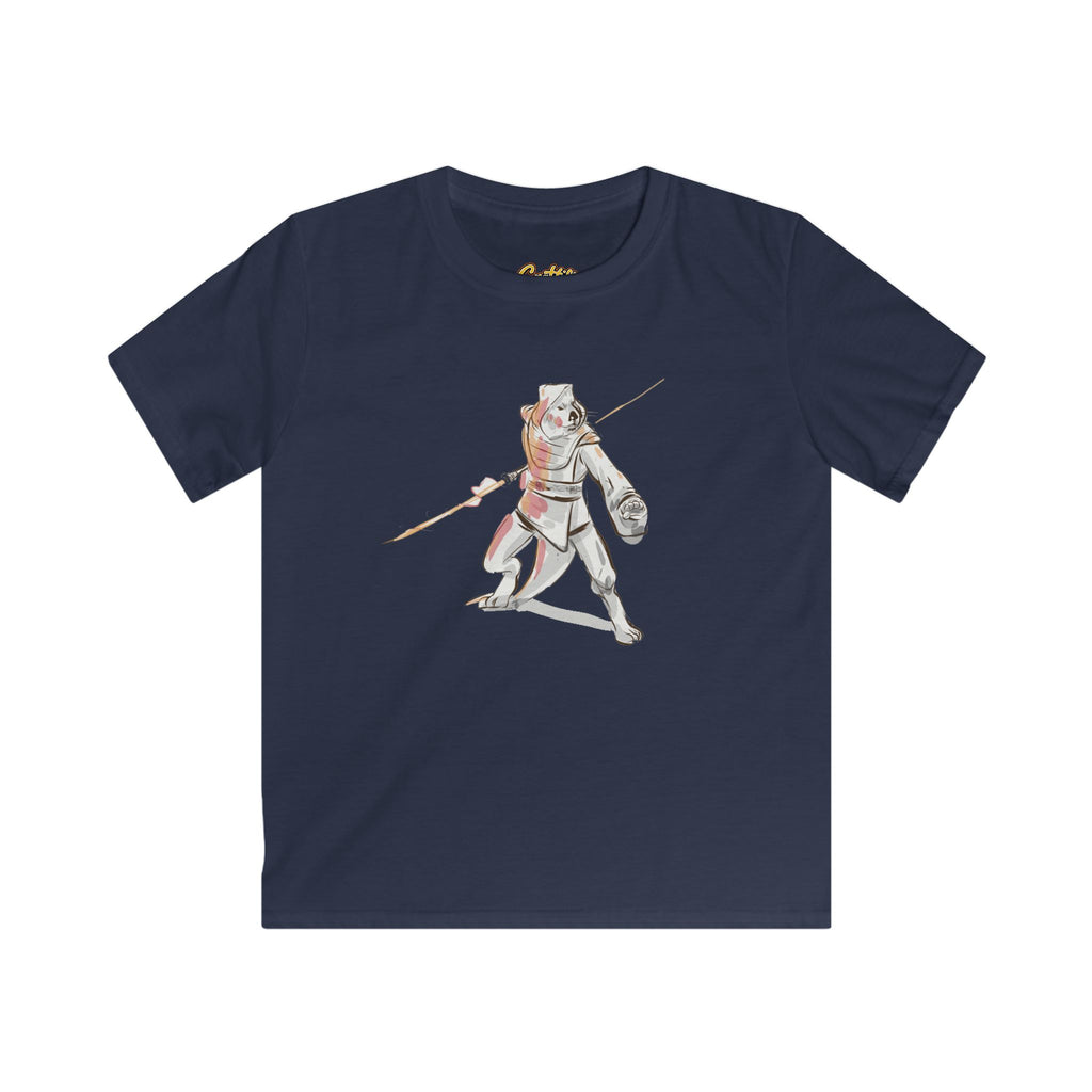 Kids Knight Warrior T‑Shirt — Cute Medieval Armor Illustration