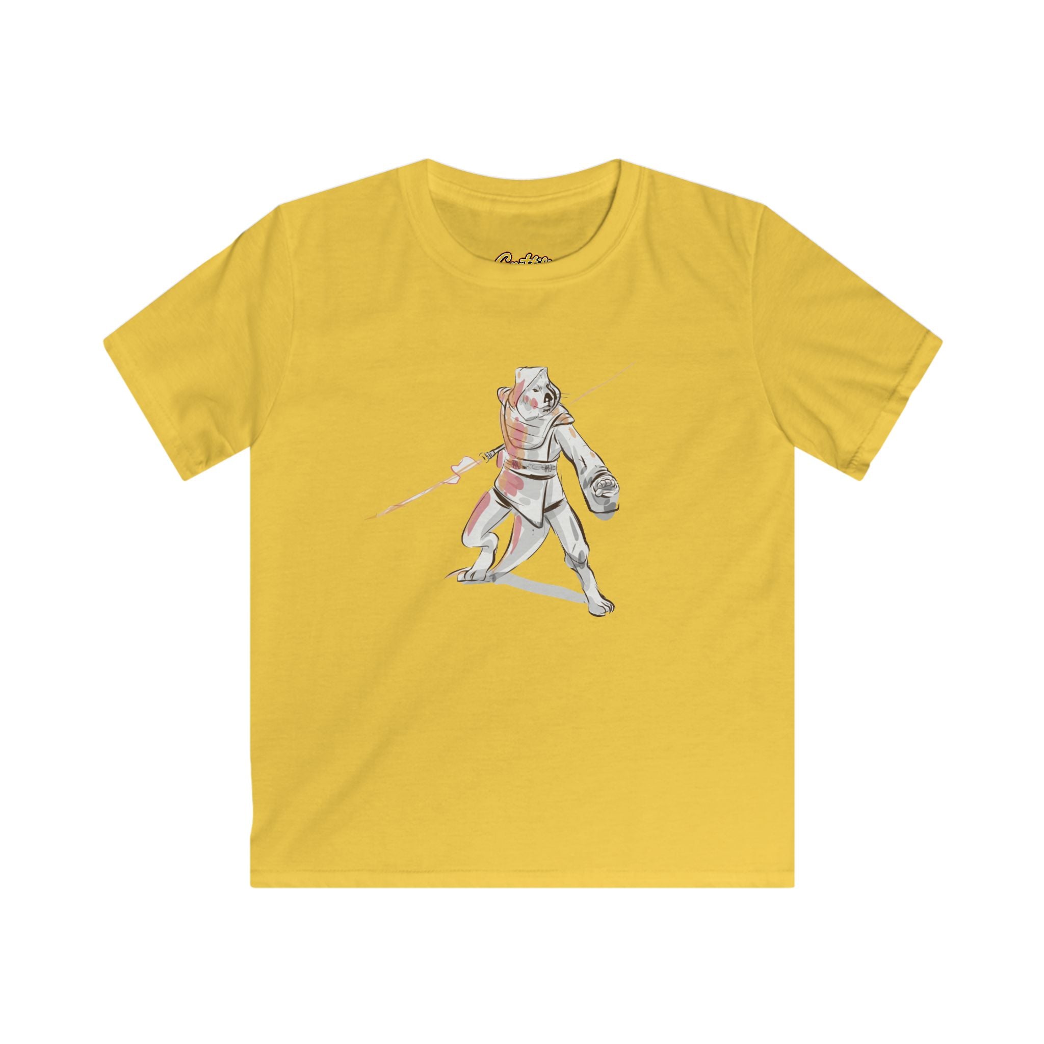 Kids Knight Warrior T‑Shirt — Cute Medieval Armor Illustration