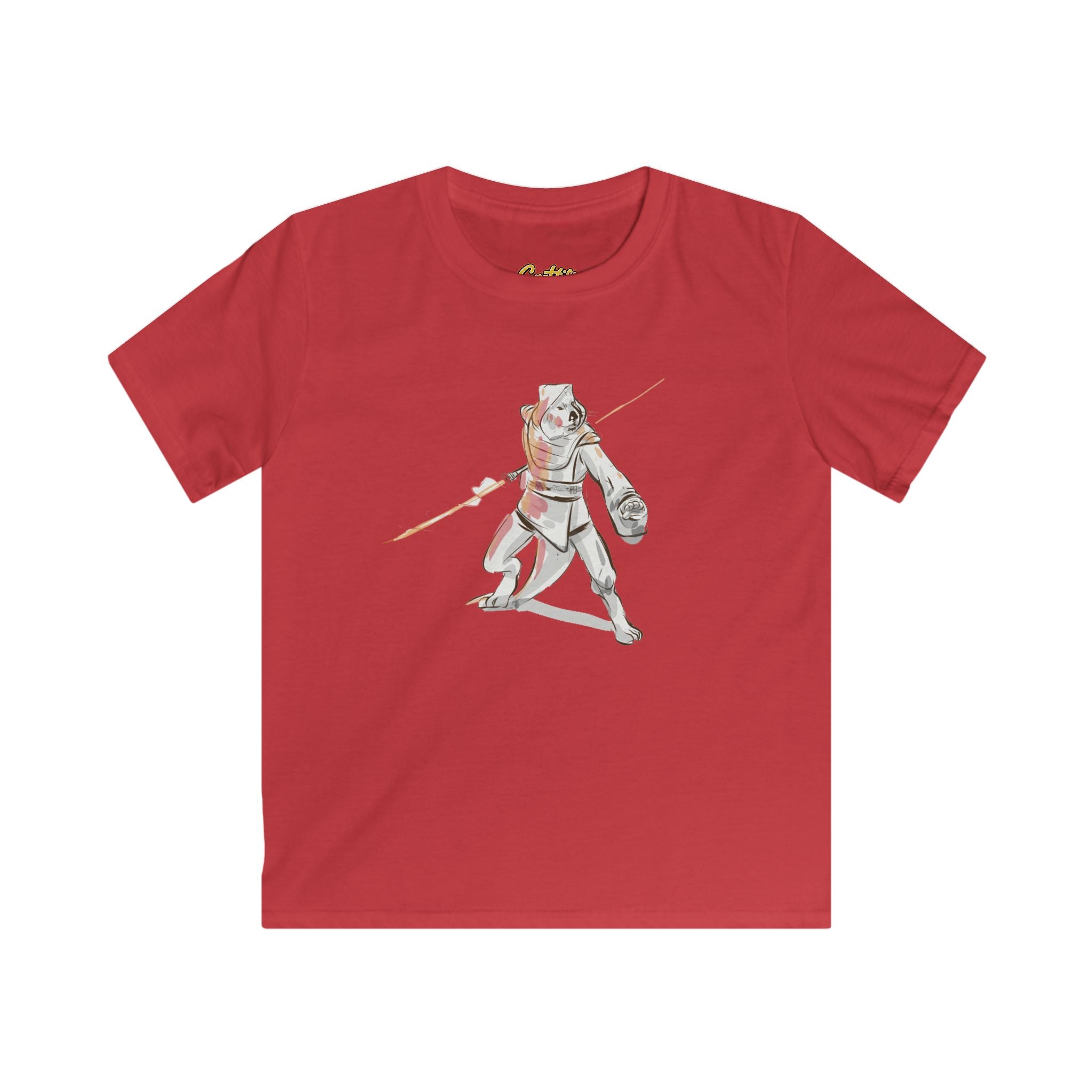 Kids Knight Warrior T‑Shirt — Cute Medieval Armor Illustration