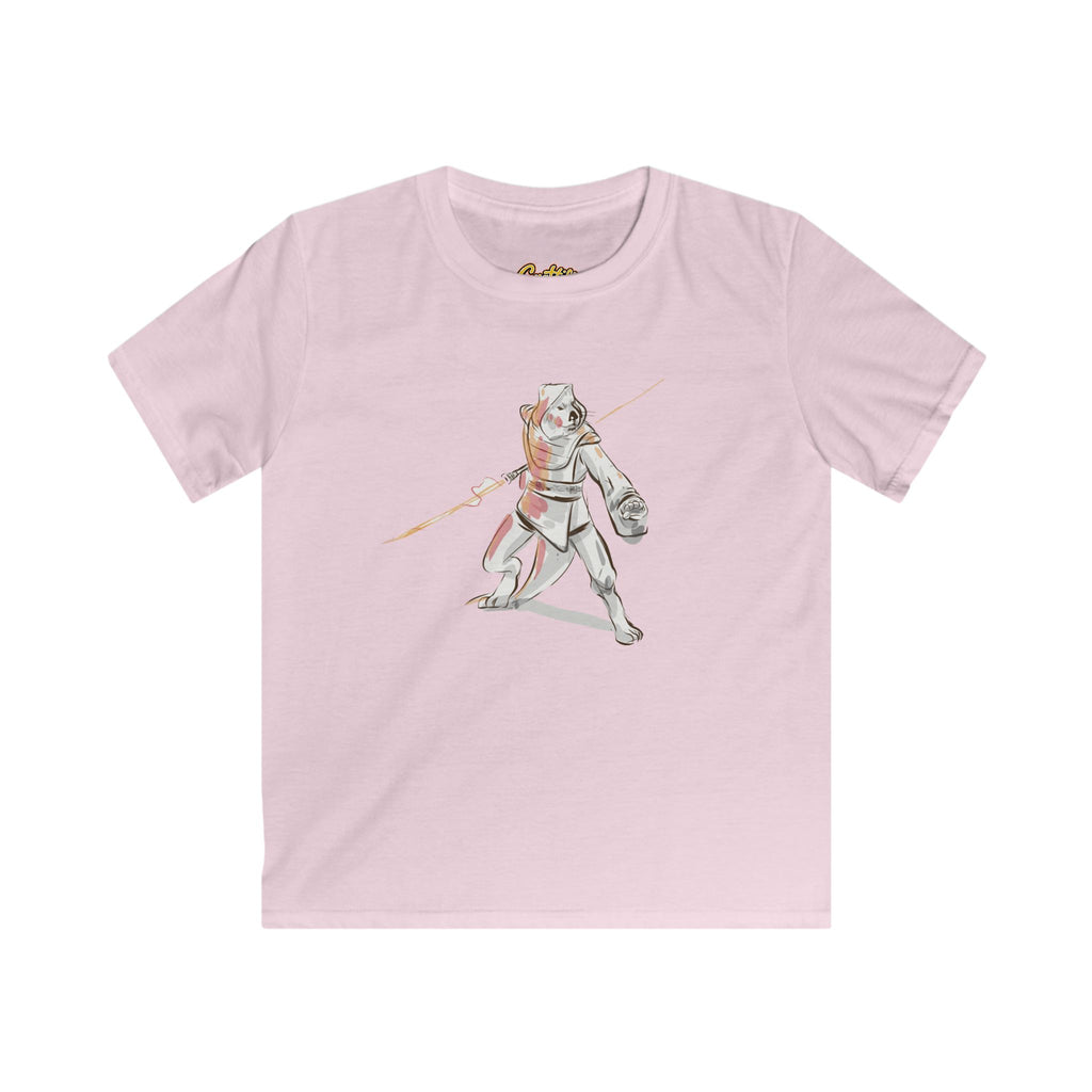 Kids Knight Warrior T‑Shirt — Cute Medieval Armor Illustration