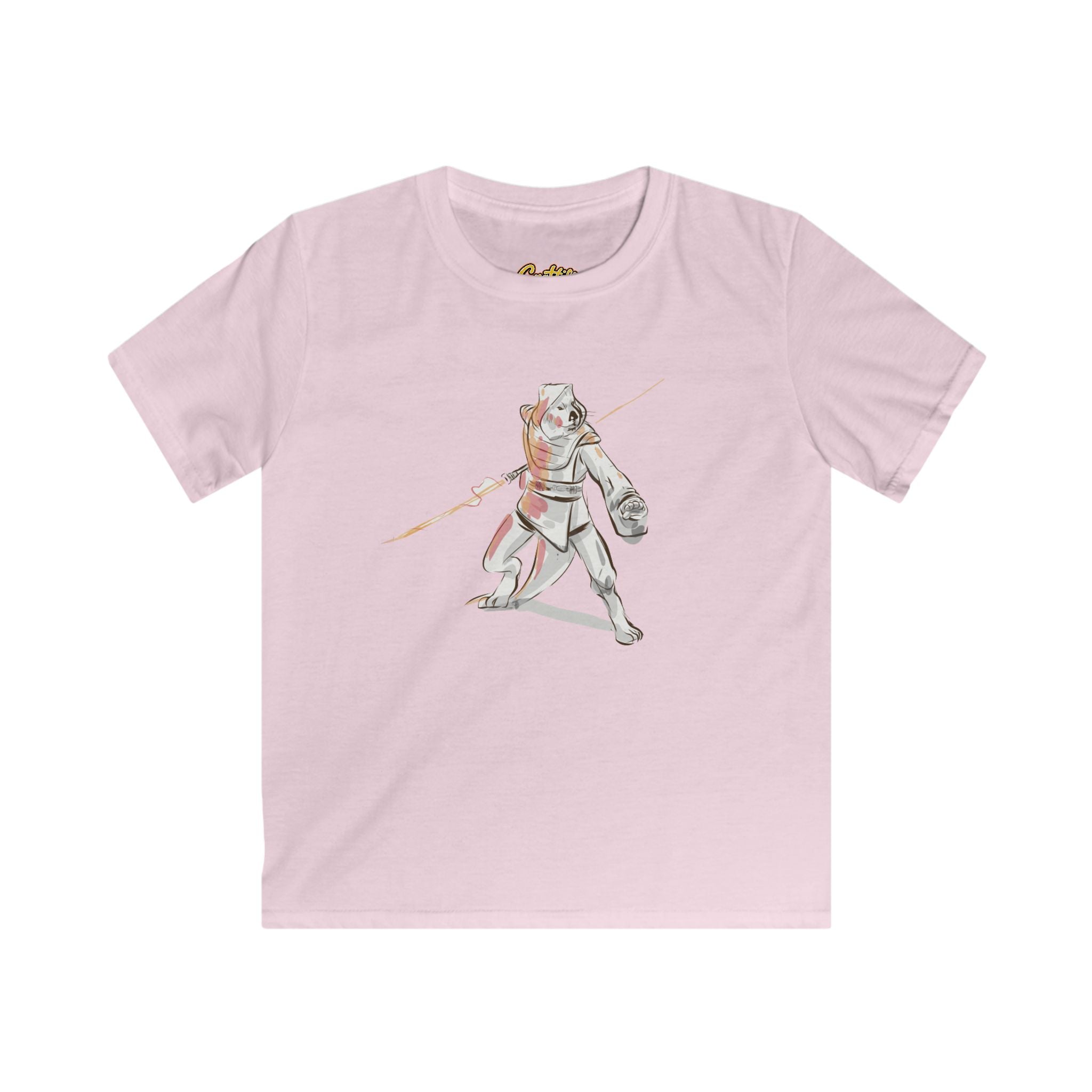 Kids Knight Warrior T‑Shirt — Cute Medieval Armor Illustration