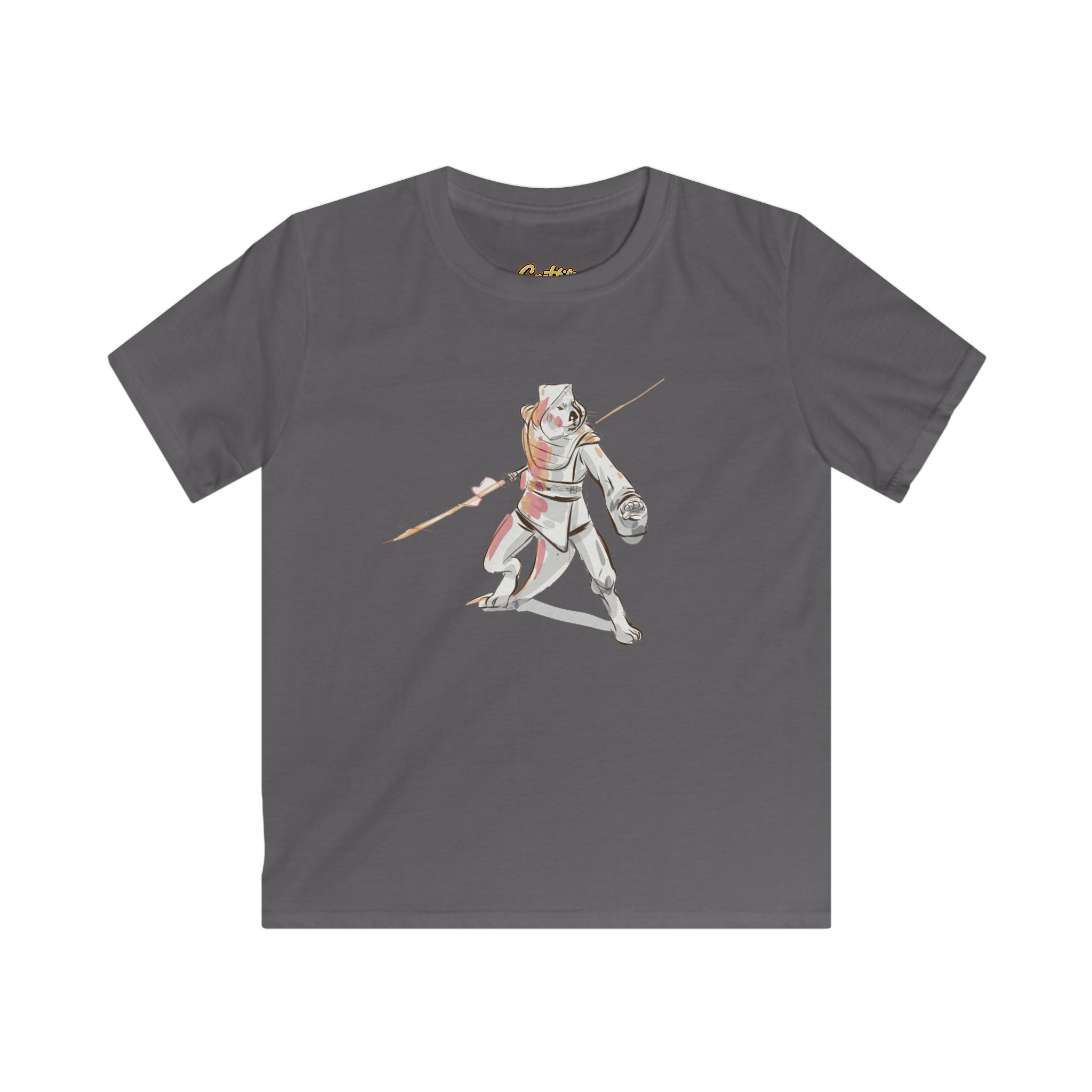 Kids Knight Warrior T‑Shirt — Cute Medieval Armor Illustration