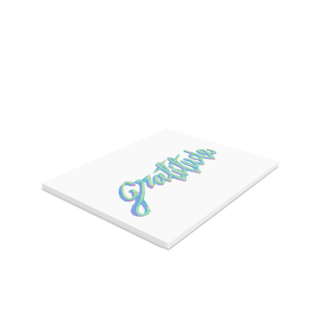 Gratitude Greeting Cards — Set of 8/16/24 Pastel Handlettered Thank You Cards