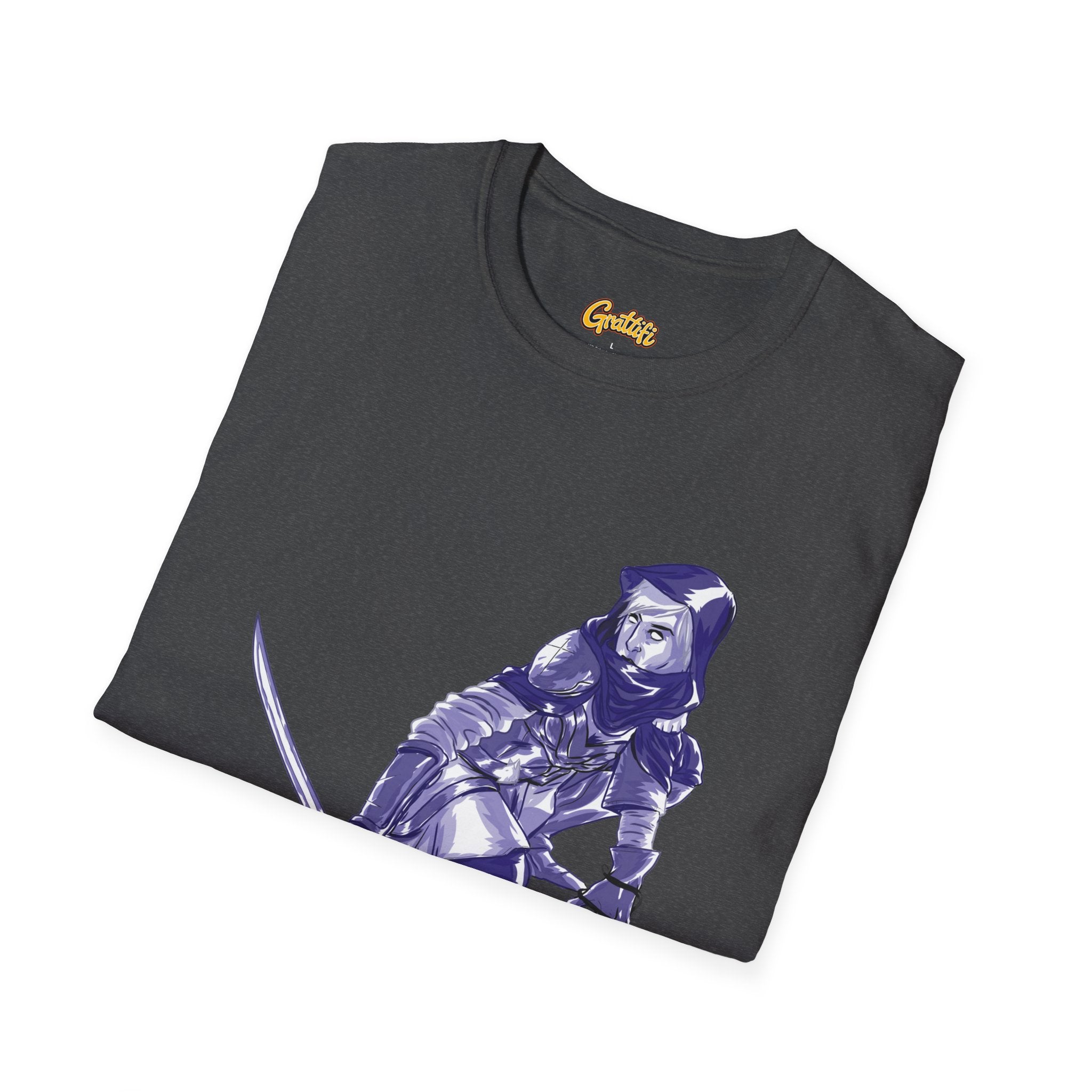 Female Assassin T-Shirt — Purple Assassin Graphic