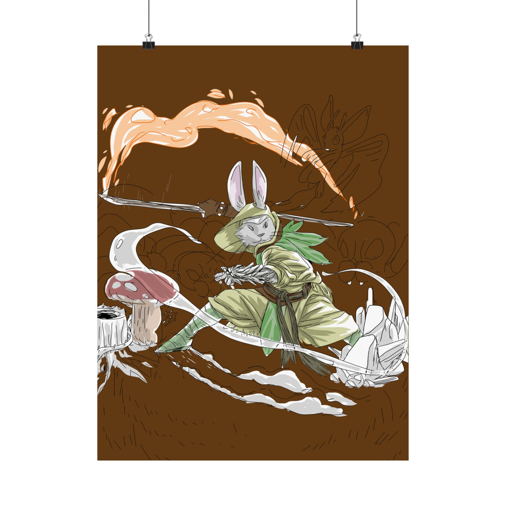 Rabbit Monk | Matte Poster